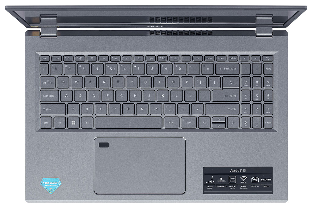 Laptop Acer Aspire 5 A515 58M 79R7 - NX.KQ8SV.007 (Core i7-13620H/16GB/512GB/15.6" FHD/Win 11/Steel Gray) - Ảnh 4